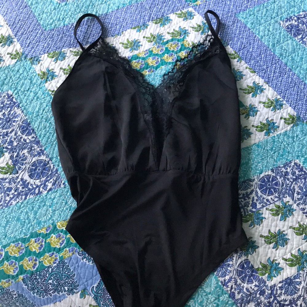 Black lace bodysuit